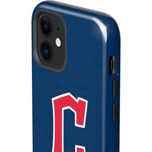 MLB Cleveland Guardians - Solid Distressed iPhone 12 Impact Case