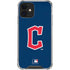 MLB Cleveland Guardians - Solid Distressed iPhone 12 Mini Clear Case