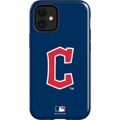 MLB Cleveland Guardians - Solid Distressed iPhone 12 Mini Impact Case