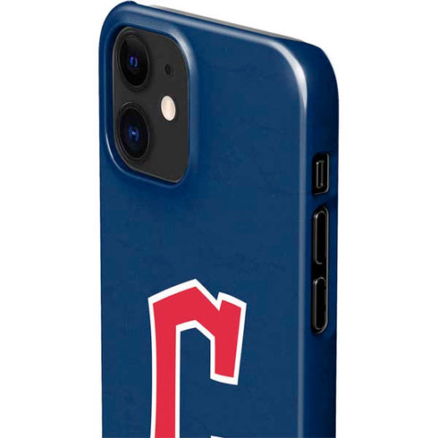 MLB Cleveland Guardians - Solid Distressed iPhone 12 Mini Lite Case