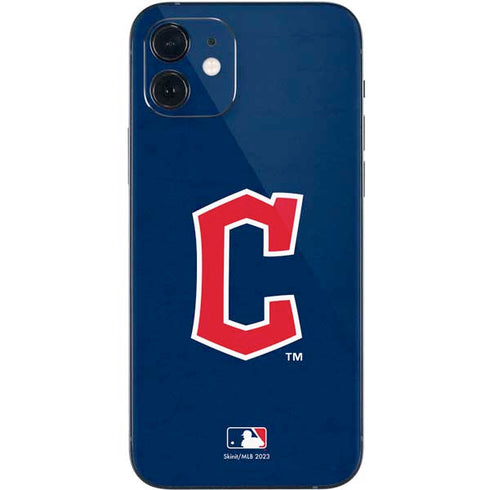 MLB Cleveland Guardians - Solid Distressed iPhone 12 Mini Skin