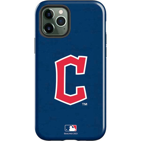 MLB Cleveland Guardians - Solid Distressed iPhone 12 Pro Impact Case