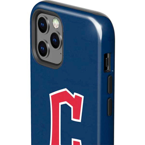 MLB Cleveland Guardians - Solid Distressed iPhone 12 Pro Impact Case