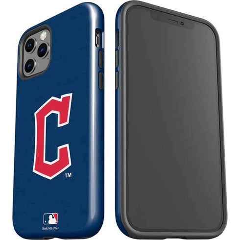 MLB Cleveland Guardians - Solid Distressed iPhone 12 Pro Impact Case
