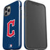MLB Cleveland Guardians - Solid Distressed iPhone 12 Pro Impact Case