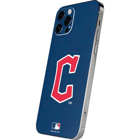 MLB Cleveland Guardians - Solid Distressed iPhone 12 Pro Max Skin