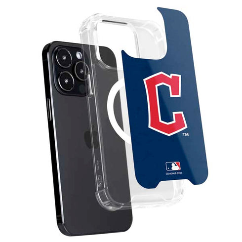 MLB Cleveland Guardians - Solid Distressed iPhone 13 Pro MagSafe Case