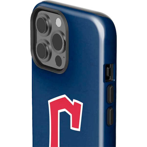 MLB Cleveland Guardians - Solid Distressed iPhone 13 Pro Max Impact Case