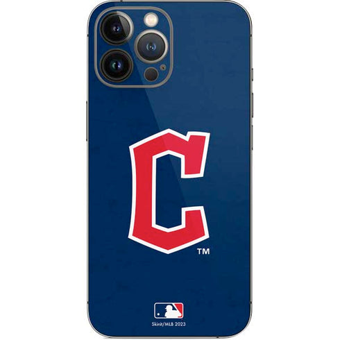 MLB Cleveland Guardians - Solid Distressed iPhone 13 Pro Max Skin