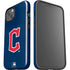 MLB Cleveland Guardians - Solid Distressed iPhone 15 Plus Impact Case