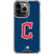 MLB Cleveland Guardians - Solid Distressed iPhone 15 Pro Clear Case