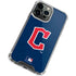 MLB Cleveland Guardians - Solid Distressed iPhone 14 Pro Clear Case