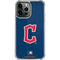 MLB Cleveland Guardians - Solid Distressed iPhone 14 Pro Max Clear Case