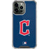 MLB Cleveland Guardians - Solid Distressed iPhone 14 Pro Max Clear Case