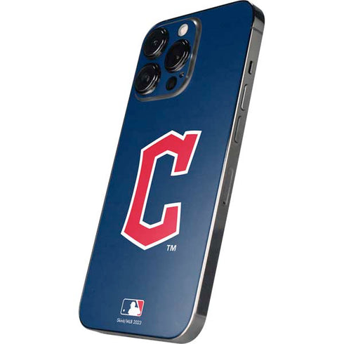 MLB Cleveland Guardians - Solid Distressed iPhone 14 Pro Max Skin