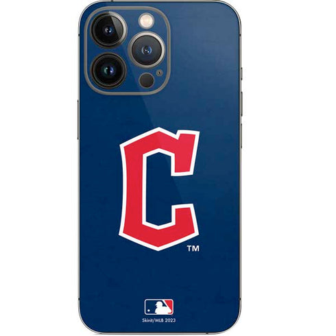 MLB Cleveland Guardians - Solid Distressed iPhone 14 Pro Skin