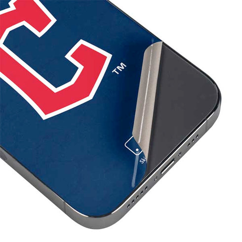 MLB Cleveland Guardians - Solid Distressed iPhone 15 Pro Skin