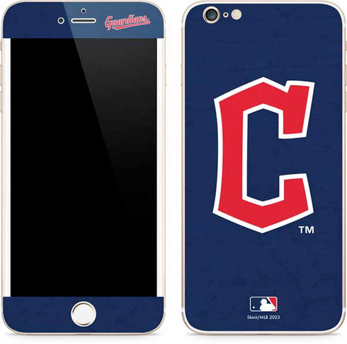 MLB Cleveland Guardians - Solid Distressed iPhone 6/6s Plus Skin