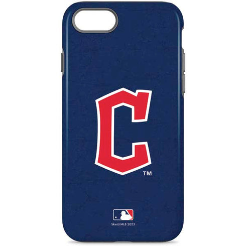 MLB Cleveland Guardians - Solid Distressed iPhone 7 Pro Case