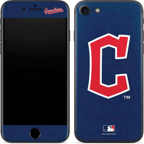 MLB Cleveland Guardians - Solid Distressed iPhone 8 Skin