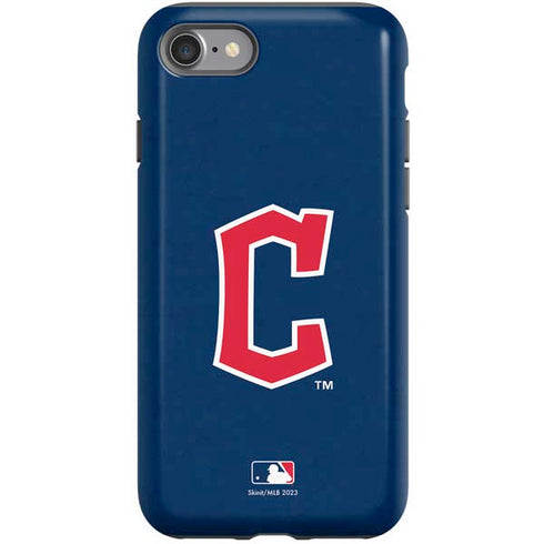 MLB Cleveland Guardians - Solid Distressed iPhone SE (2nd & 3rd Gen) Pro Case