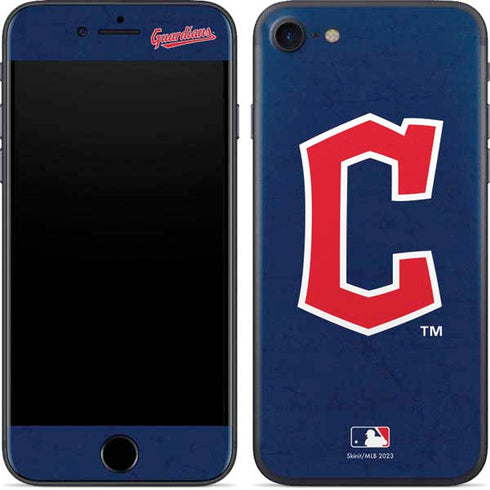 MLB Cleveland Guardians - Solid Distressed iPhone SE (2nd & 3rd Gen) Skin