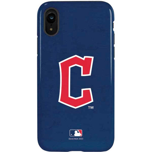 MLB Cleveland Guardians - Solid Distressed iPhone XR Pro Case