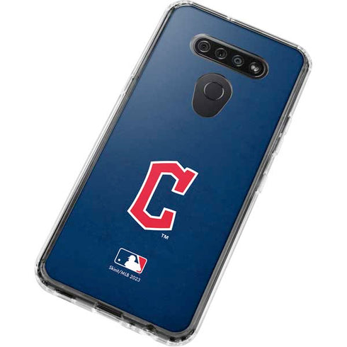 MLB Cleveland Guardians - Solid Distressed LG K51/Q51 Clear Case