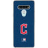 MLB Cleveland Guardians - Solid Distressed LG Stylo 6 Clear Case