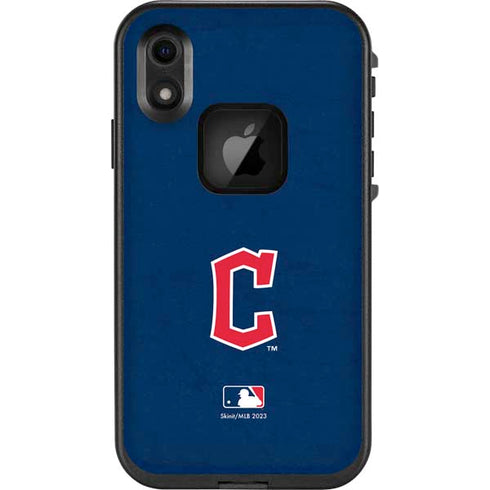 MLB Cleveland Guardians - Solid Distressed LifeProof Fre iPhone Skin