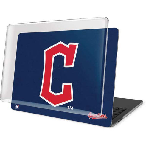 MLB Cleveland Guardians - Solid Distressed MacBook Pro 16in (2019-20) Case plus Skin