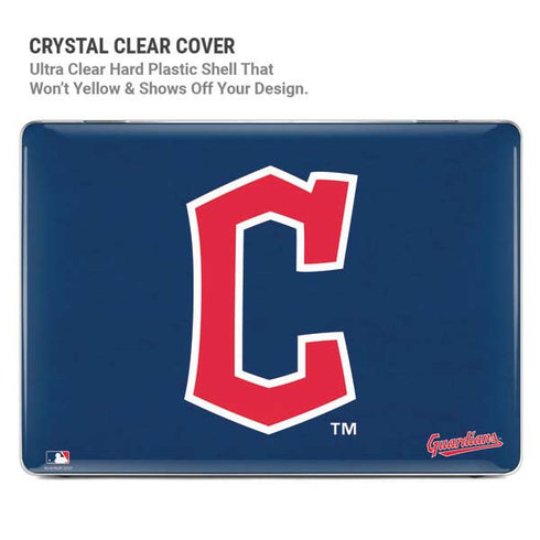 MLB Cleveland Guardians - Solid Distressed MacBook Pro 16in (2021-25) Case plus Skin