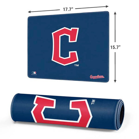 MLB Cleveland Guardians - Solid Distressed Gaming Mouse Pad