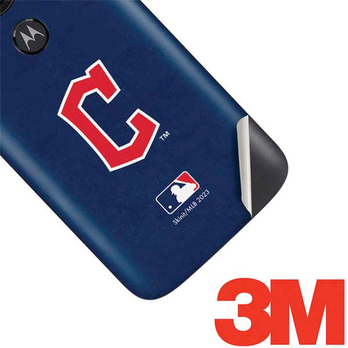 MLB Cleveland Guardians - Solid Distressed Moto E5 Play Skin