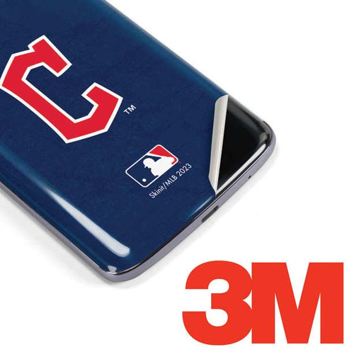 MLB Cleveland Guardians - Solid Distressed Moto E5 Plus Skin