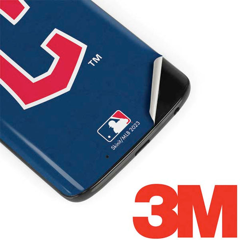 MLB Cleveland Guardians - Solid Distressed Moto G6 Skin