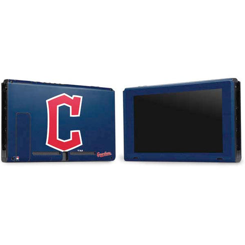 MLB Cleveland Guardians - Solid Distressed Nintendo Switch Bundle Skin