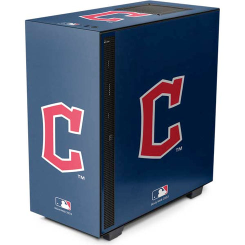MLB Cleveland Guardians - Solid Distressed NZXT H510 Compact ATX Mid-Tower Case Skin