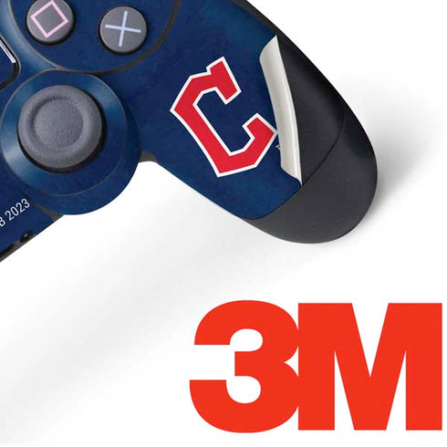 MLB Cleveland Guardians - Solid Distressed PS4 Controller Skin