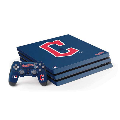 MLB Cleveland Guardians - Solid Distressed PS4 Pro Bundle Skin