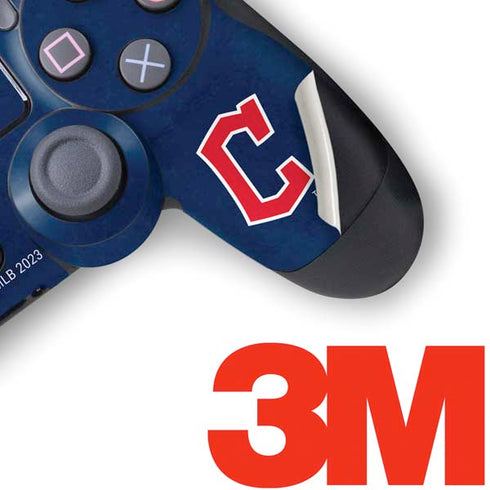 MLB Cleveland Guardians - Solid Distressed PS4 Pro/Slim Controller Skin