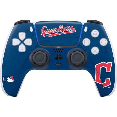 MLB Cleveland Guardians - Solid Distressed PS5 Controller Skin