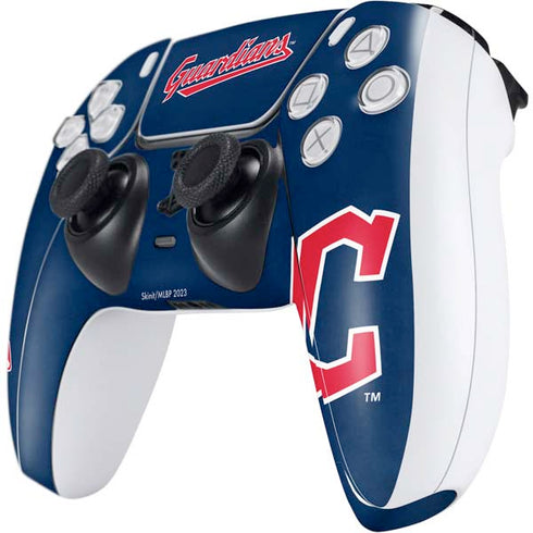 MLB Cleveland Guardians - Solid Distressed PS5 Controller Skin