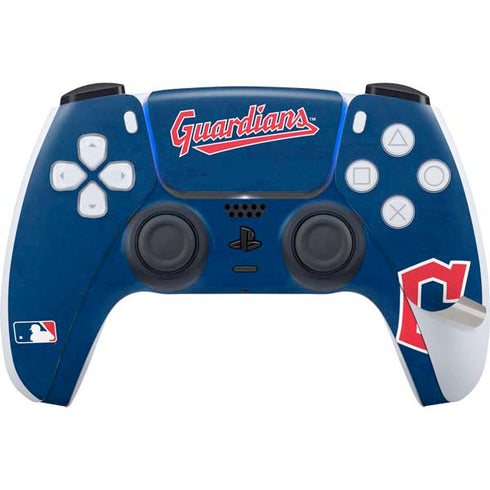 MLB Cleveland Guardians - Solid Distressed PS5 Controller Skin
