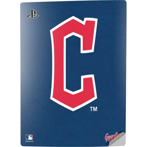 MLB Cleveland Guardians - Solid Distressed PS5 Digital Edition Console Skin