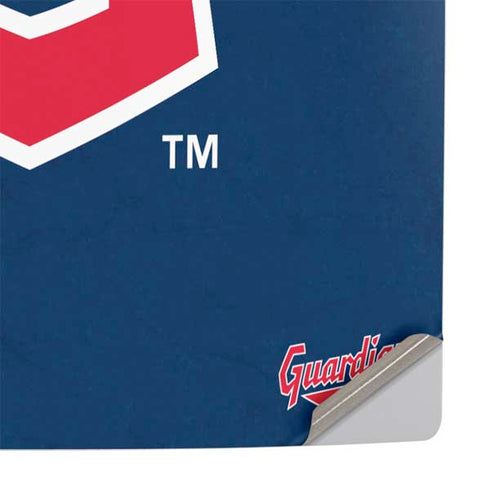 MLB Cleveland Guardians - Solid Distressed PS5 Slim Disk Console Skin