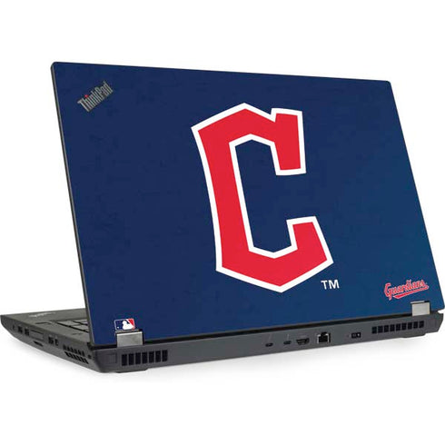 MLB Cleveland Guardians - Solid Distressed Lenovo ThinkPad Skin