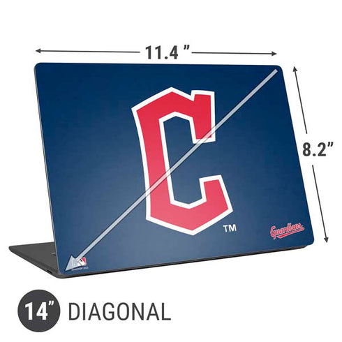 MLB Cleveland Guardians - Solid Distressed Universal Laptop 14in (11.4 x 8.2in) Skin