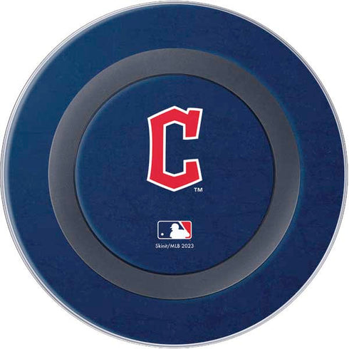 MLB Cleveland Guardians - Solid Distressed Wireless Charger Skin