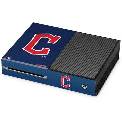 MLB Cleveland Guardians - Solid Distressed Xbox One Console Skin